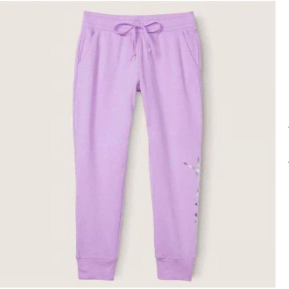 50% off w ♥️ Victoria’s Secret sweatshirt Blue purple L skinny sweats XS bottoms - Picture 5 of 11
